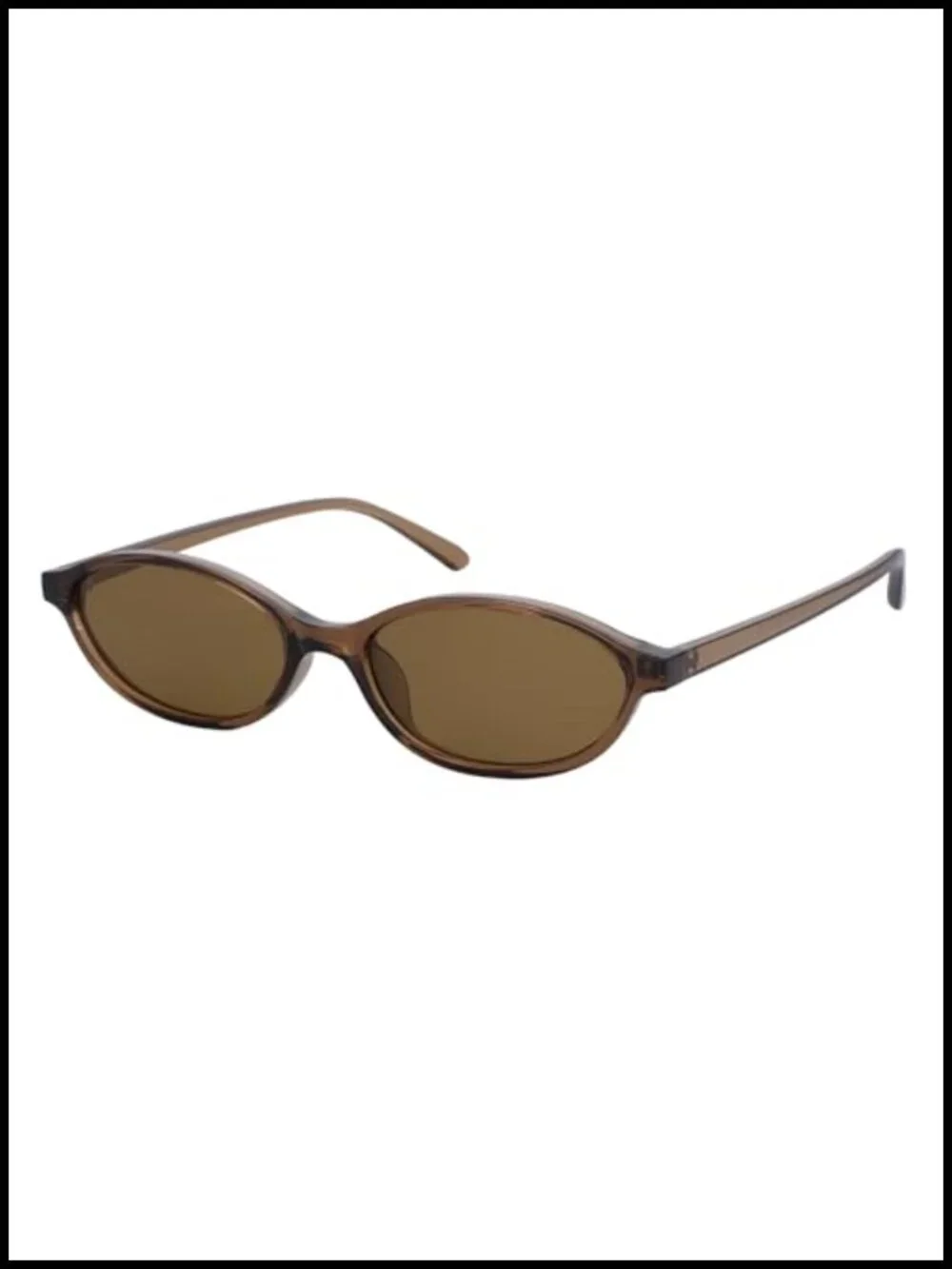 Retro Oval Cat Eye Sunglasses Y2K Lightweight Narrow UV400 Protection